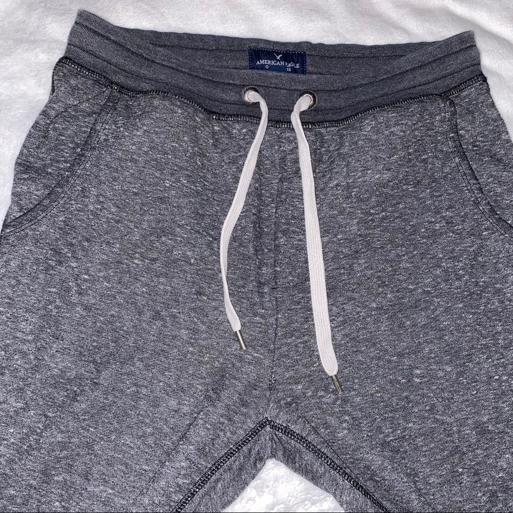 American Eagle Charcoal Gray Drawstring Waist Jog… - image 5